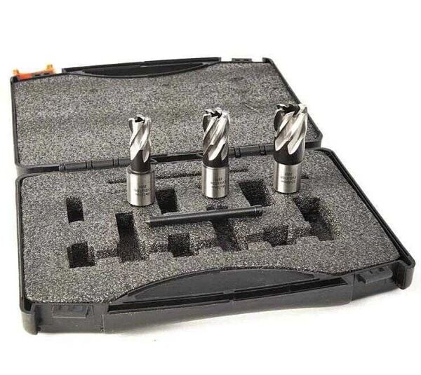 Evolution CUTTERKIT3S Cyclone 3 Parça Weldon Tip Manyetik Matkap Ucu Seti 25 mm Derinlik