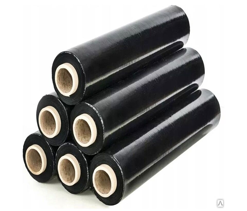 Globus 6 Adet Siyah 23 Micron Strech Film 2000 gr- 150 Metre - Esnek ve Dayanıklı