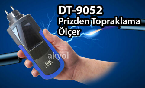 CEM DT-9052 Ev ve İşyeri Topraklama Test Cihaz