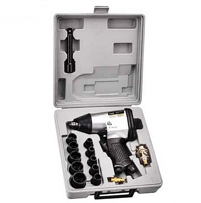 WERT 1855 1/2'' Profesyonel Havalı Somun Sıkma Tabancası Seti – 17 Parça