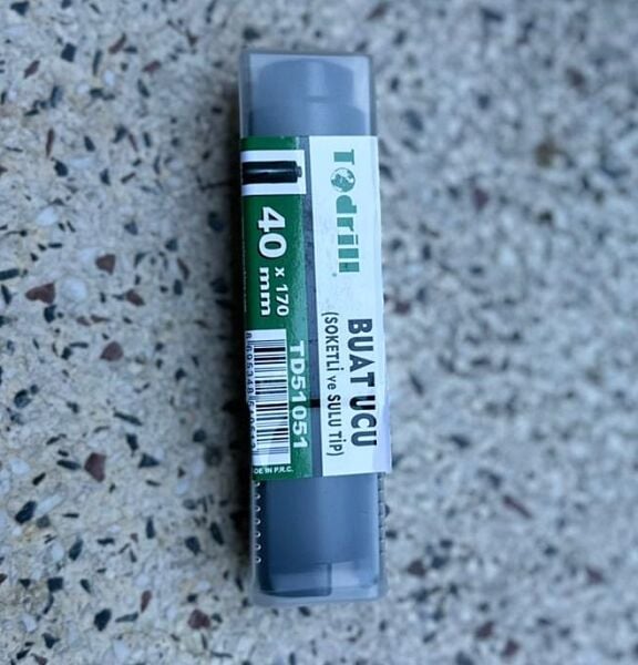 Todrill TD51051 Soketli Sulu Tip Buat Ucu 40x170 mm