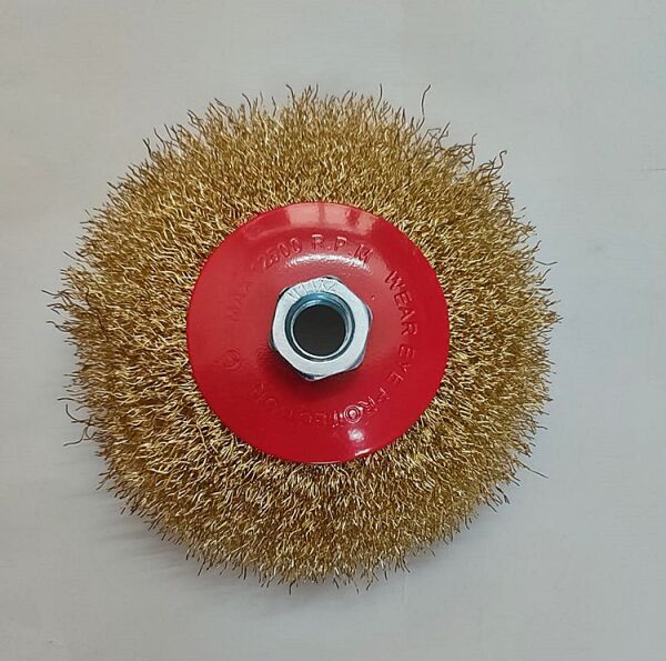 Partner Sarı Telli Daire Fırça Ø100 x M14