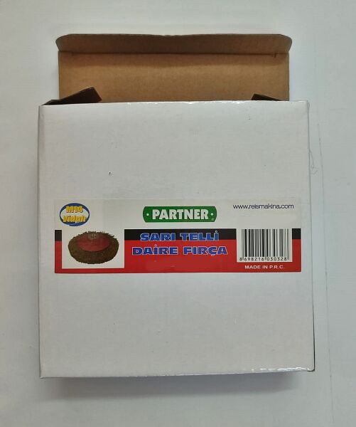 Partner Sarı Telli Daire Fırça Ø100 x M14