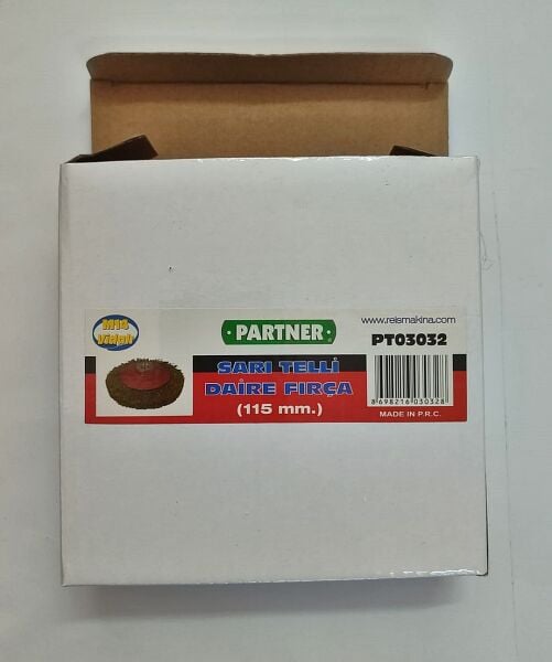 Partner Sarı Telli Daire Fırça Ø115 x M14