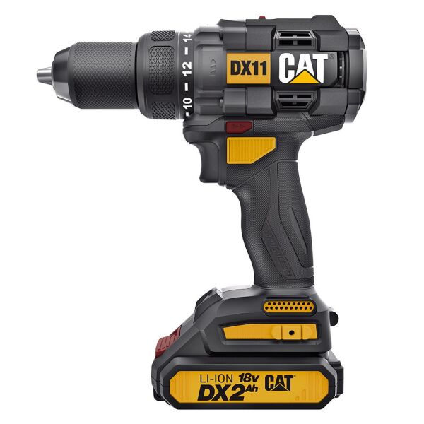 CAT DX11 Çift Akülü Şarjlı Matkap 18Volt/2.0Ah
