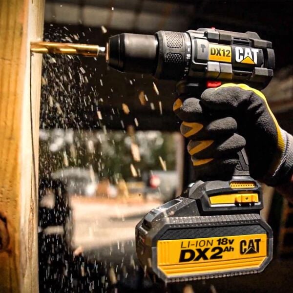 CAT DX12 Çift Akülü Şarjlı Darbeli Matkap 18Volt/2.0Ah