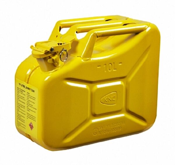 KNC Sarı Metal Yakıt Bidonu 10 Litre