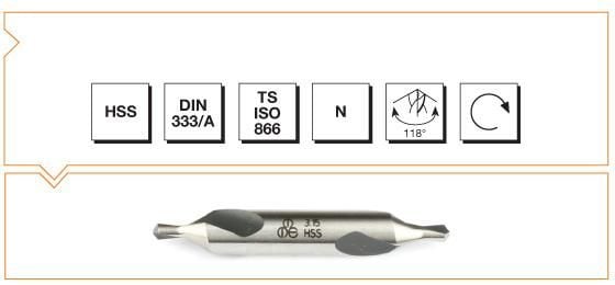 Makina Takım B00010010800 HSS DIN 333/A R Punta Matkabı 8 mm