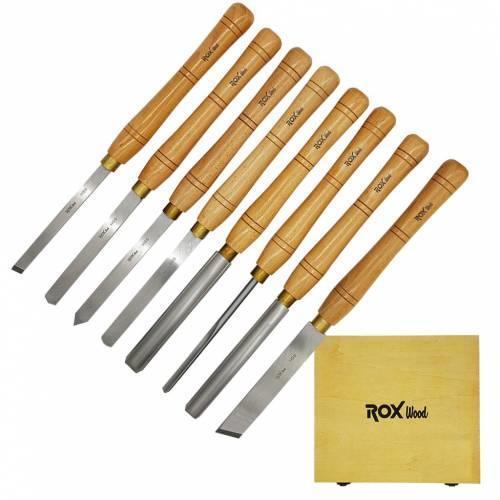 ROX Wood 8 Parça HSS Ahşap Torna Bıçak Seti