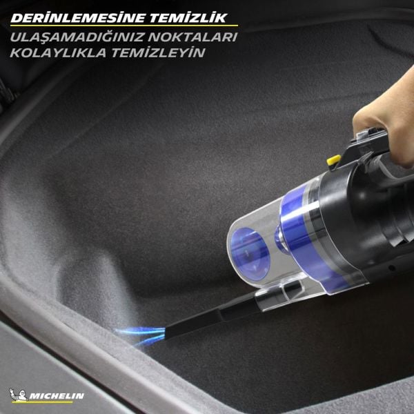 Michelin MC33375  Araç Süpürgesi 12Volt/150Watt+ 4 Parça Aksesuar Seti