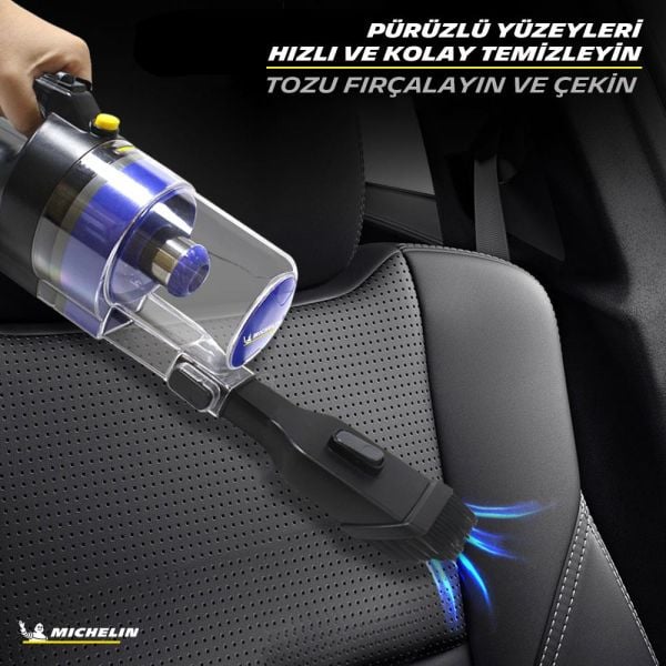 Michelin MC33375  Araç Süpürgesi 12Volt/150Watt+ 4 Parça Aksesuar Seti