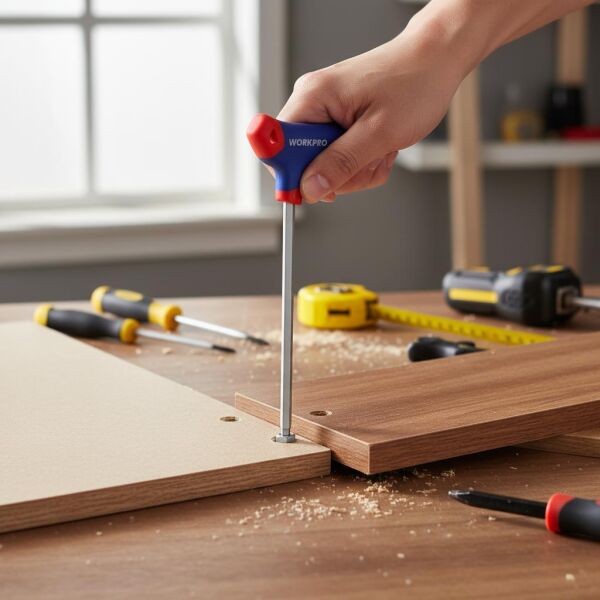 WORKPRO WP200543 T Tipi Torx Allen Anahtar Takımı 8 Parça | CR-V Çelik Uzun Delikli Profesyonel Set