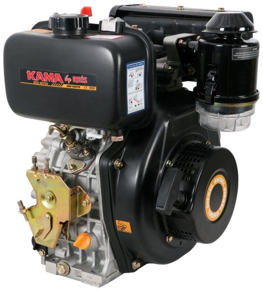 Kama By Reis KDK195FYE Dizel Motor 13Hp İpli/Marşlı Kısa Konik