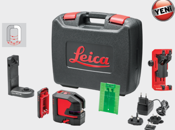 Leica LINO L2P5G Çapraz Çizgi ve 5 Nokta Çıkışlı Lazeri