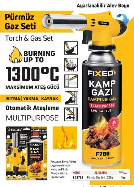 SGS SGS782 Kamp Gaz ve Pürmüz Seti