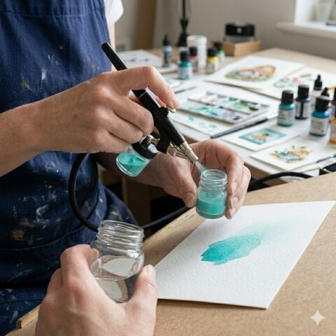 Magicbrush AB-101A Airbrush Boya Tabancası Seti