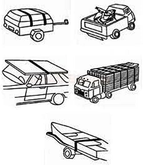 Jun Kaung JK-02081 Cırcırlı Bağlama Halatı 10 mt./5 Ton