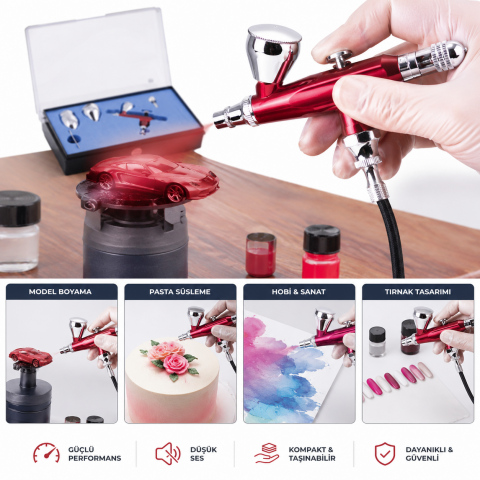 Magicbrush MA-101F  Airbrush Boya Tabancası Seti