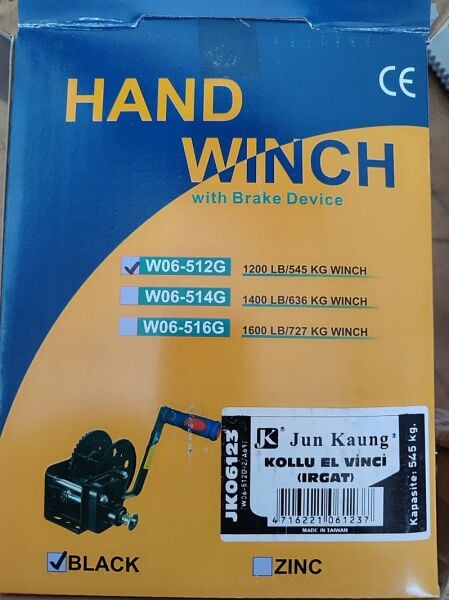 Jun Kaung JK-06123 Kollu El Vinci (Irgat) 545 kg.