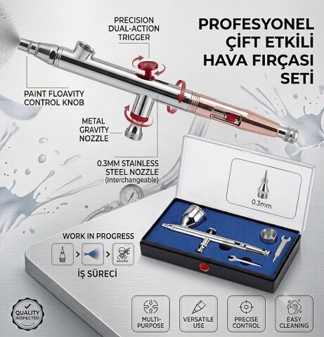 Magicbrush MA-102H Airbrush Boya Tabancası (Uzun Boy)