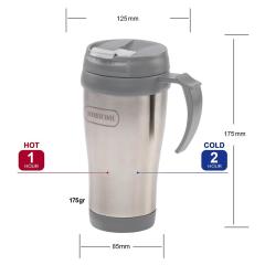 Mobicool MDA40 0,40 Litre Paslanmaz Çelik Seyahat Bardağı/Kupa