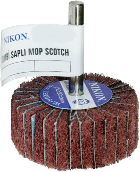 Nikon Saplı Kombi Mop Zımpara 100 Kum 40x20x6mm 10 adet