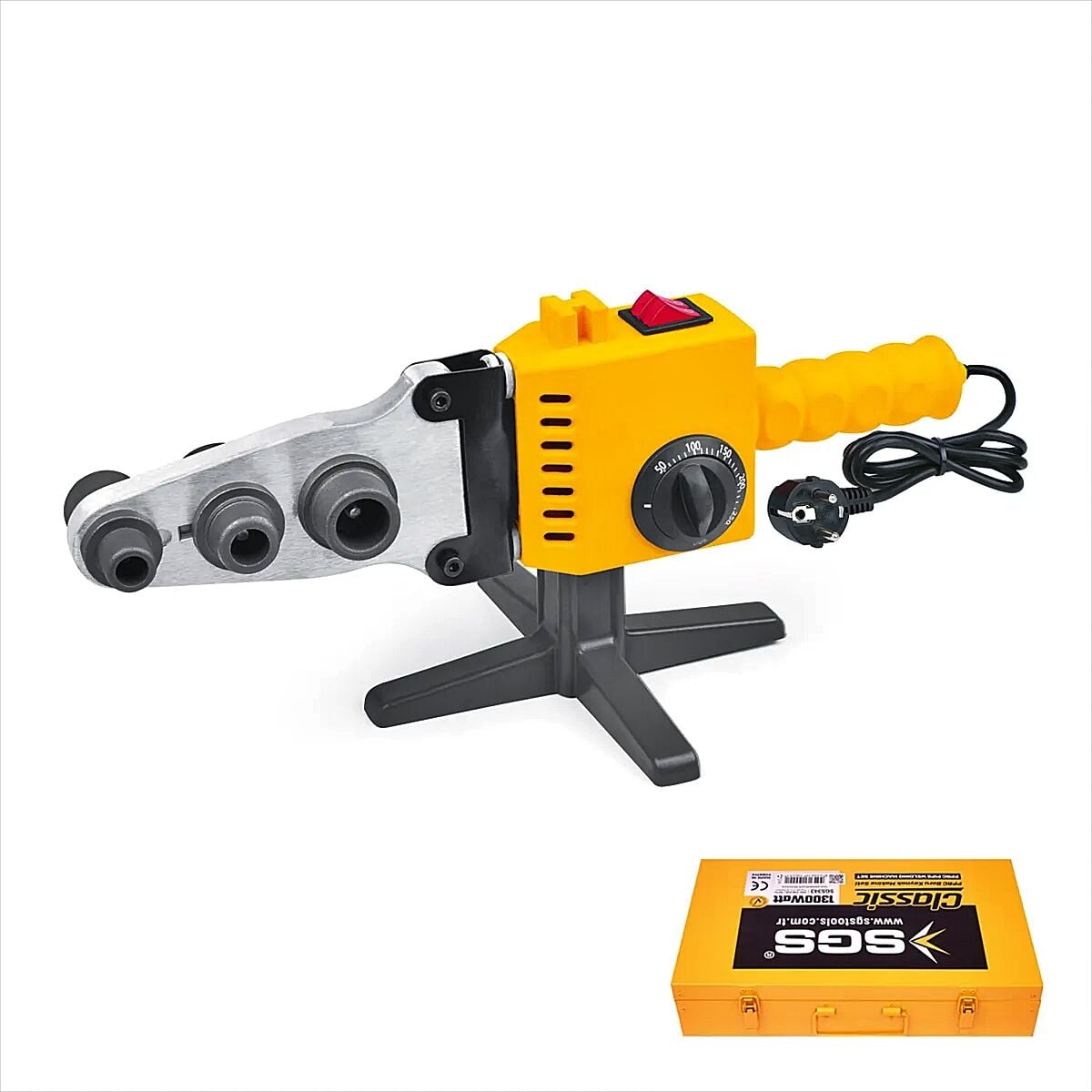 SGS SGS343 Plastik Boru Kaynak Makinesi 1300 Watt  – Profesyonel Plastik PPRC Kaynak Seti