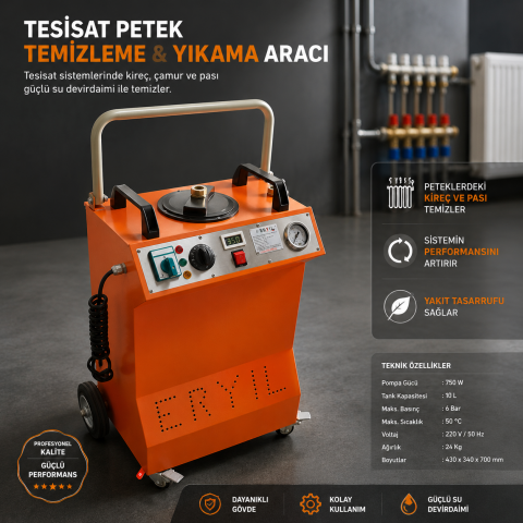 Eryıl TTM-1 Radyatör ve Tesisat Temizleme Makinası