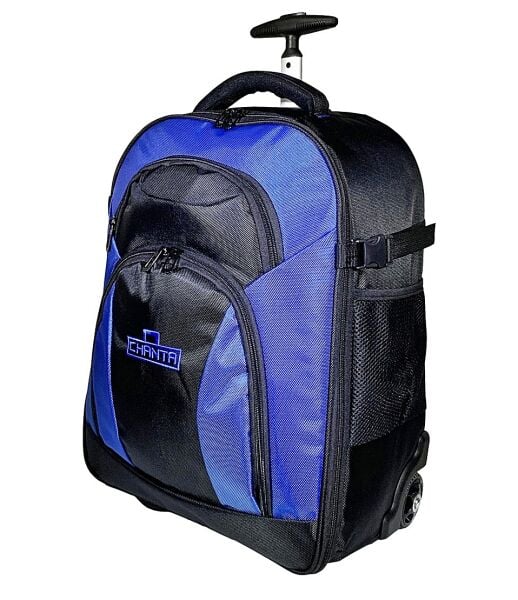 Chanta TC620 Sırt ve Çekçekli Takım Çantası 49x36x26cm - Su Geçirmez Polyester Denim Kumaş