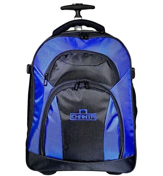 Chanta TC620 Sırt ve Çekçekli Takım Çantası 49x36x26cm - Su Geçirmez Polyester Denim Kumaş