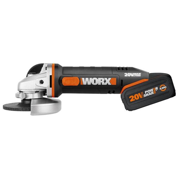 WORX WX803 Çift Akülü Şarjlı Avuç Taşlama 125 mm / 20Volt 2.0/4.0 Ah