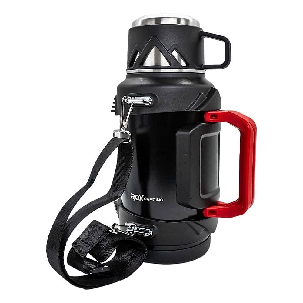 ROX Camping 1.5 Litre Paslanmaz Çelik Termos – Isı Dayanımlı, Sıcak & Soğuk İçecek Koruyucu Outdoor Termos