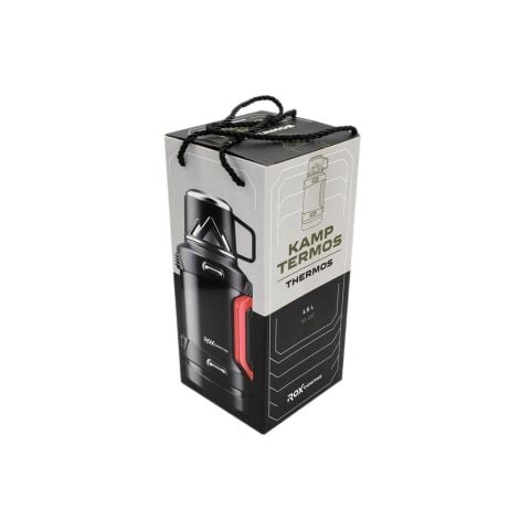 ROX Camping 1.5 Litre Paslanmaz Çelik Termos – Isı Dayanımlı, Sıcak & Soğuk İçecek Koruyucu Outdoor Termos