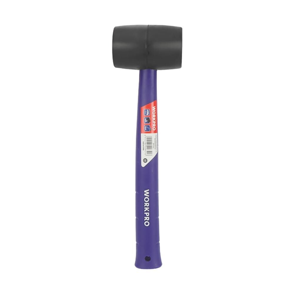 WORKPRO WP241041 57mm 450Gr PVC PP Saplı Siyah Kauçuk Tokmak