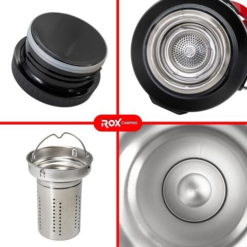 ROX Camping 2.0 Litre Paslanmaz Çelik Termos – Uzun Süre Sıcak & Soğuk Tutan Outdoor Termos