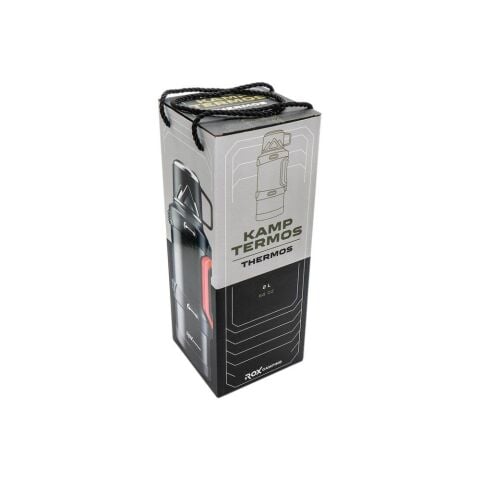 ROX Camping 2.0 Litre Paslanmaz Çelik Termos – Uzun Süre Sıcak & Soğuk Tutan Outdoor Termos