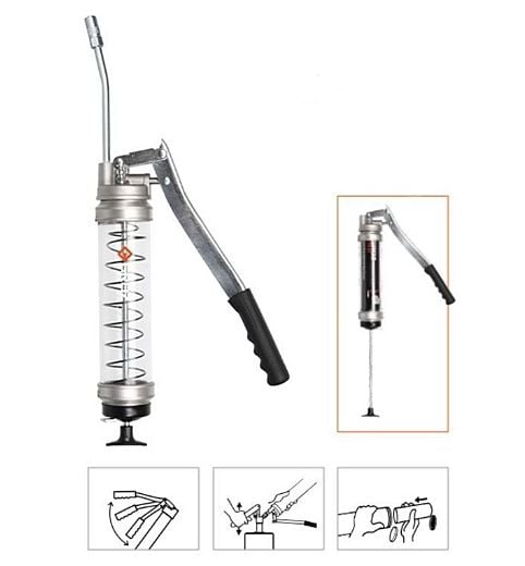 Groz G1R/HD/M-CL Gres Pompası Şeffaf 500cc