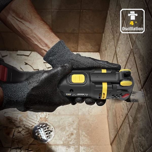 CAT DX41 Akülü Profesyonel Devir Ayarlı Raspalama 18Volt/4.0Ah +14 Adet Aksesuar