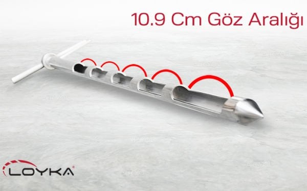 Loyka UST-150K Krom Üstten Boşaltmalı Numune Alma Sondası