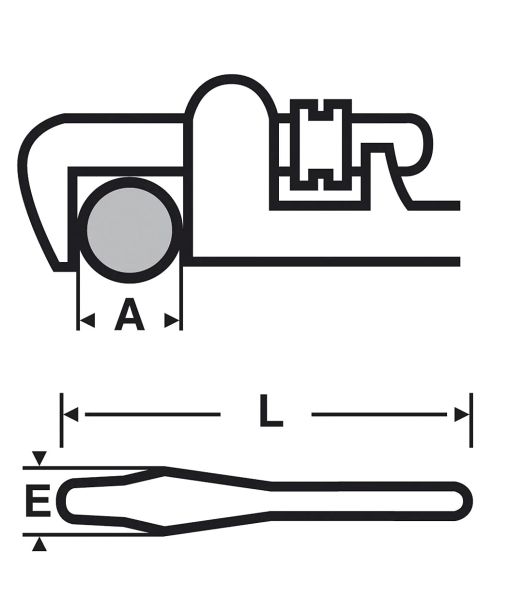Virax Stillson Boru Anahtarı 3.1/2'' - 900 mm