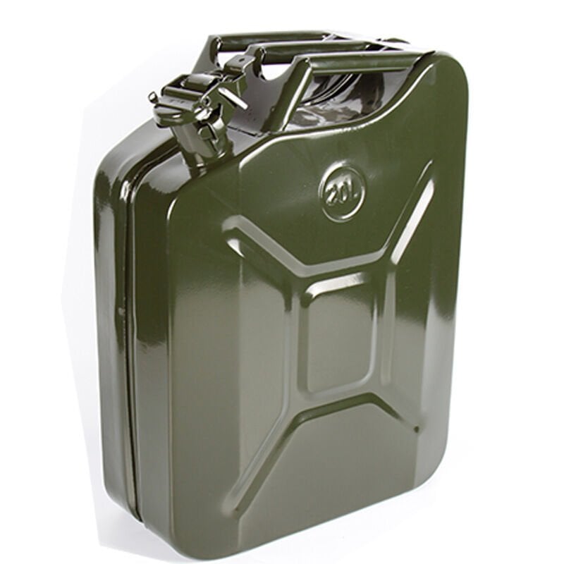 Maxser 20 Litre Metal Yakıt Bidonu Çelik Jerrycan Benzin Mazot