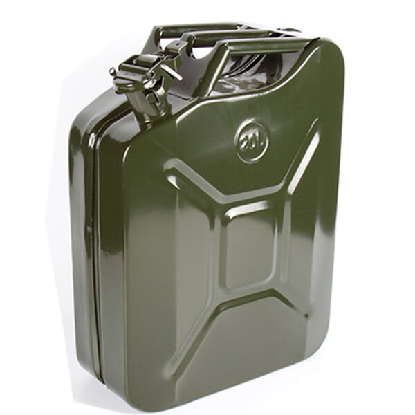 Maxser 20 Litre Metal Yakıt Bidonu Çelik Jerrycan Benzin Mazot