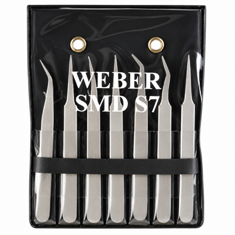Weber SMD SET7-2  Cımbız Penset Set 130 mm - 7 Parça