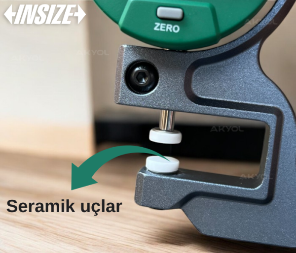 Insize 2871-10 Kalınlık Ölçüm Komparatörü | 0.01 mm Hassasiyet