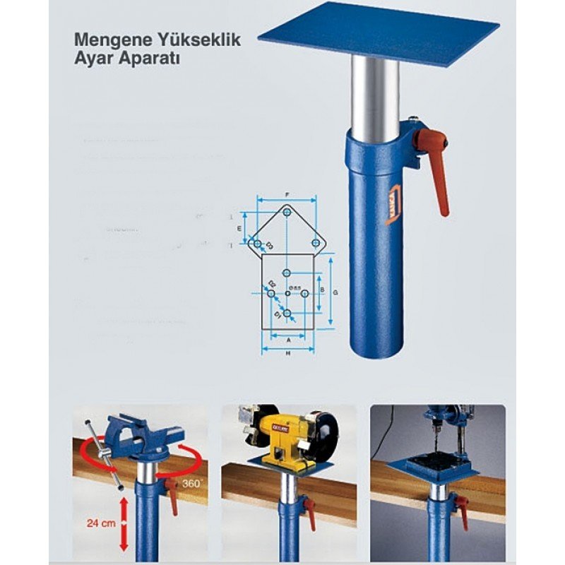 Kanca Fortissimo Mengene Yükseltme Aparatı 135 mm