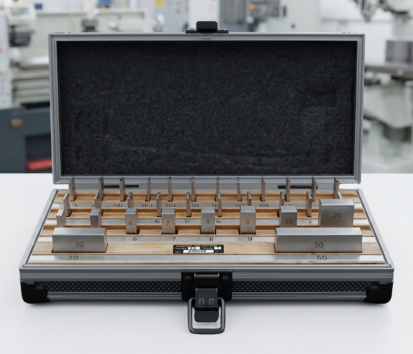 Dasqua 6111-1232 Kalınlık Ölçer Kalibrasyon Seti – Kalite 1 Profesyonel Kalibrasyon Plakası Seti