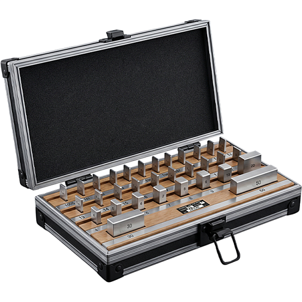 Dasqua 6111-1232 Kalınlık Ölçer Kalibrasyon Seti – Kalite 1 Profesyonel Kalibrasyon Plakası Seti