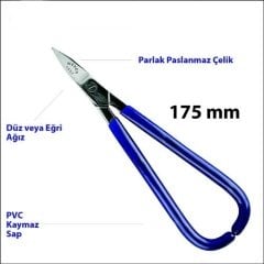 Weber 1493 Eğri Uç Kuyumcu Makası 175 mm