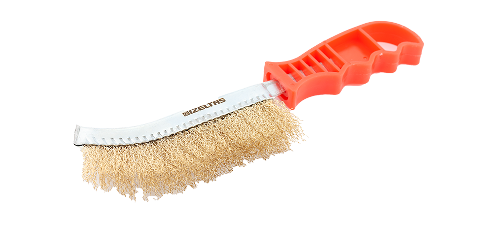İzeltaş 07416 50 001 270mm Kıvrık Uçlu Fırça Plastik Saplı