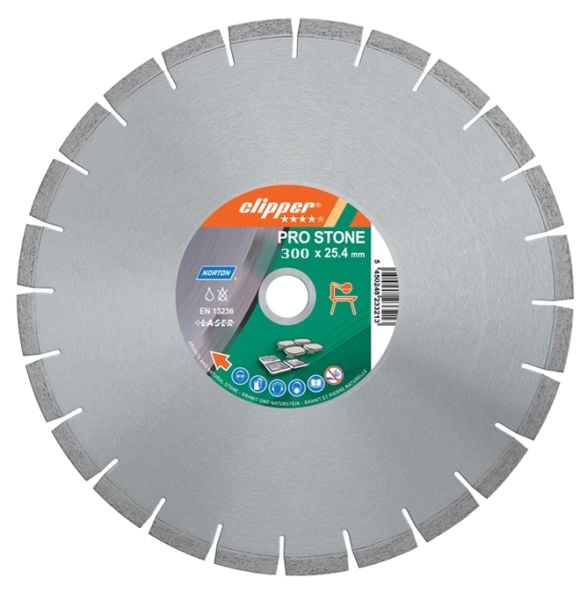 Norton Clipper PRO STONE Beton Kesme Testeresi 300x25,4 mm